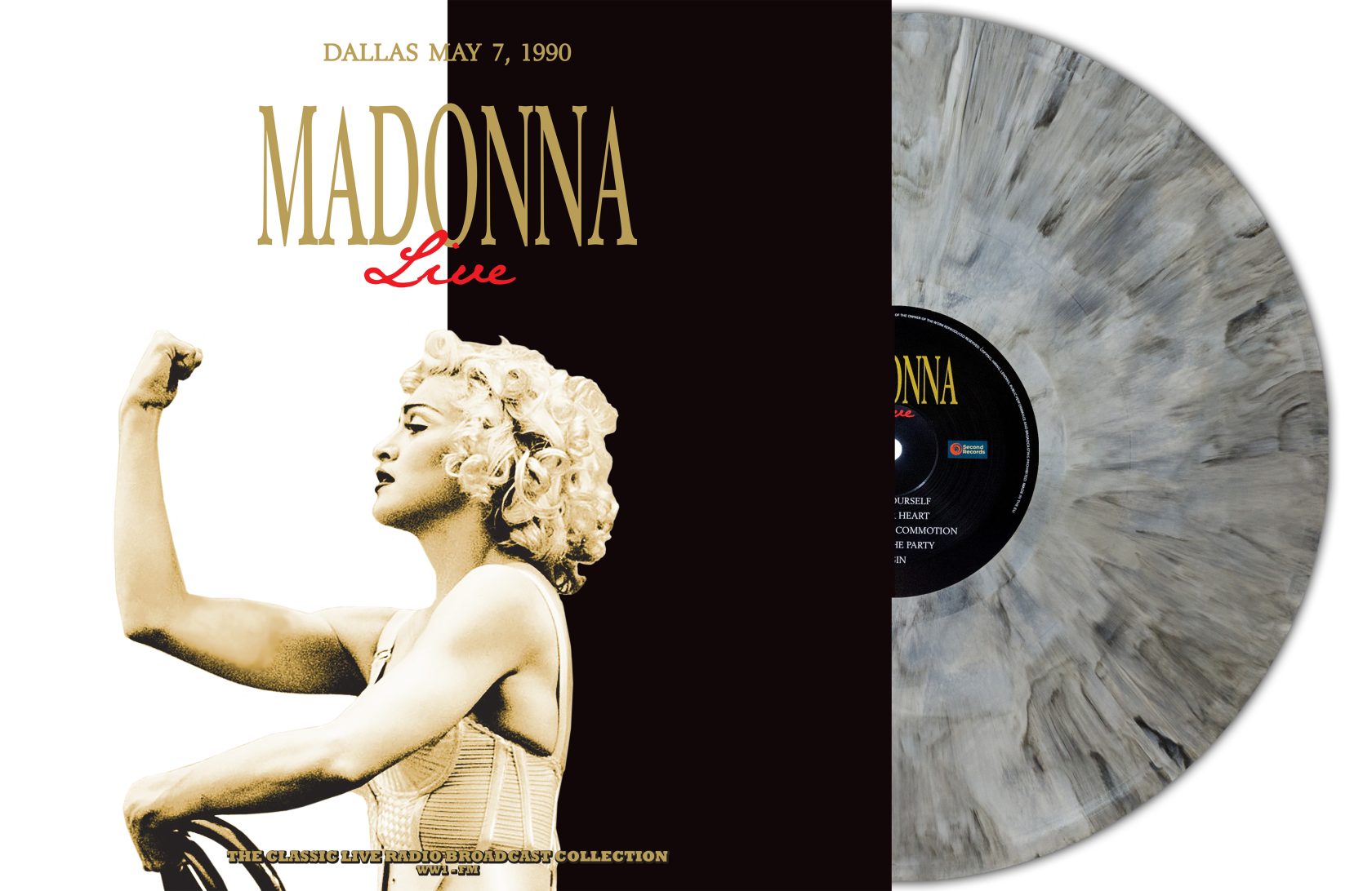 Madonna Live In Dallas 1990 (Grey Marble Vinyl) Second Records